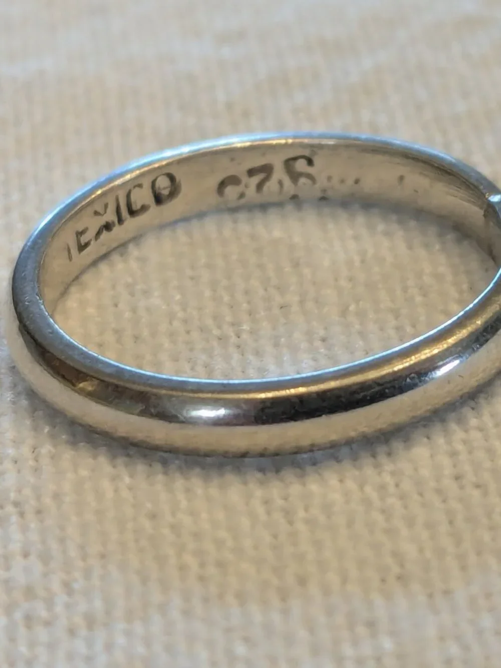 Vintage Taxco Mexico Sterling Silver Band Ring Minimalist 925 Wedding Stackable